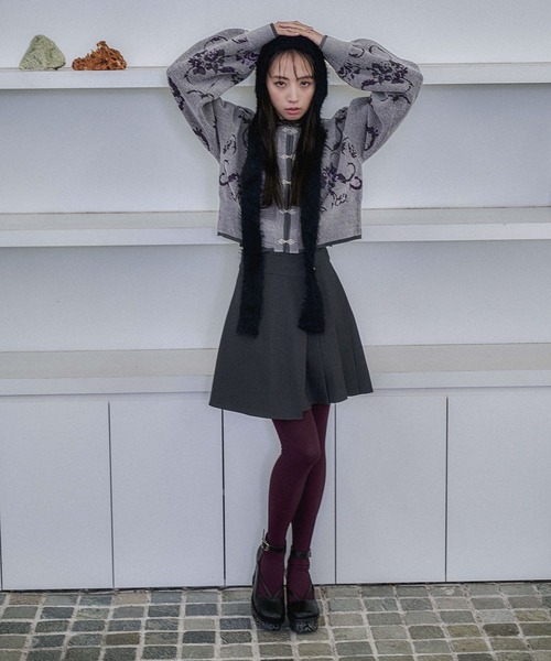 HARE(ハレ)の「ガラチャンキーストリングパンプス(HARE)(パンプス・レディース・グレー/ブラック・MEDIUM/LARGE)」の5枚目の写真