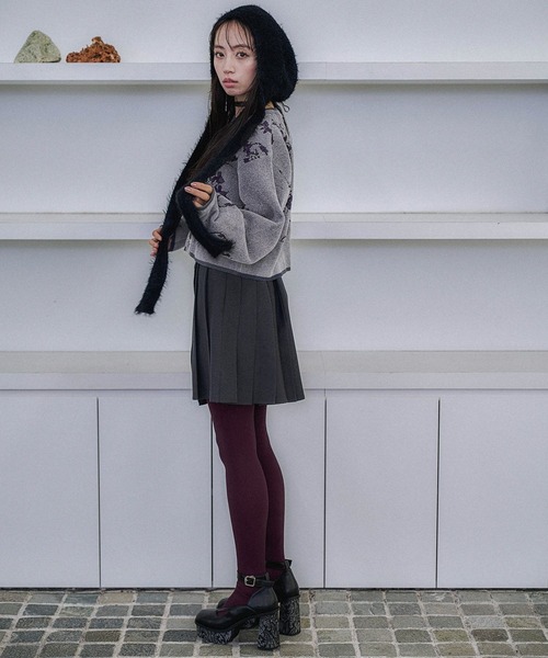 HARE(ハレ)の「ガラチャンキーストリングパンプス(HARE)(パンプス・レディース・グレー/ブラック・MEDIUM/LARGE)」の6枚目の写真