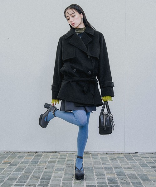 HARE(ハレ)の「ガラチャンキーストリングパンプス(HARE)(パンプス・レディース・グレー/ブラック・MEDIUM/LARGE)」の8枚目の写真