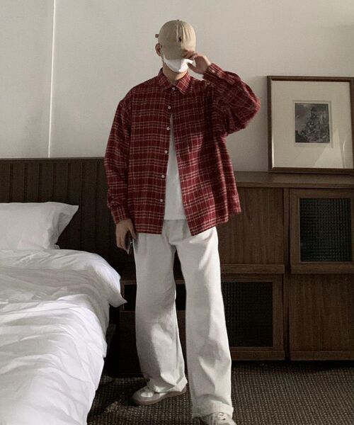 HUKE(ヒューク)の「ヴィンテージワイドデニムパンツ(クリーム)(デニムパンツ・メンズ・その他・MEDIUM/LARGE/SMALL)」の4枚目の写真