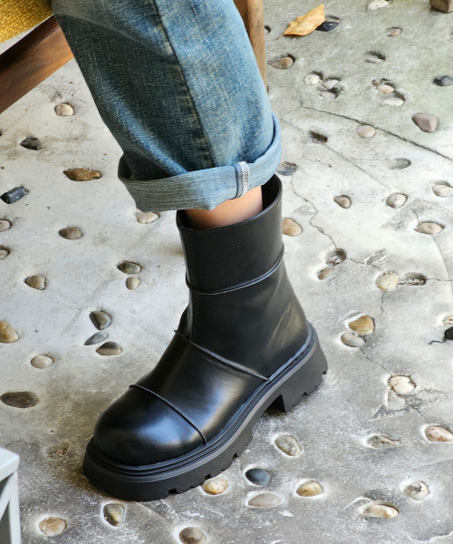 CESTI（セスティ）の「モノラインブーツ (ブラック)（ブーツ・レディース・ブラック・25cm/24.5cm/24cm/23.5cm/23cm/22.5cm）」の4枚目の写真