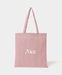 NICE WEATHER | ＜NICE WEATHER＞ストライプ シグネチャーロゴ トートバッグ(トートバッグ)