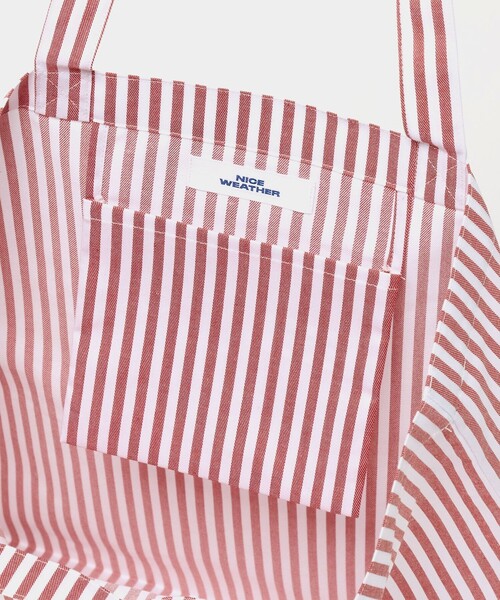 NICE WEATHER(ナイスウェザー)の「<NICE WEATHER>ストライプ シグネチャーロゴ トートバッグ(トートバッグ・レディース・その他1/その他2・FREE)」の9枚目の写真
