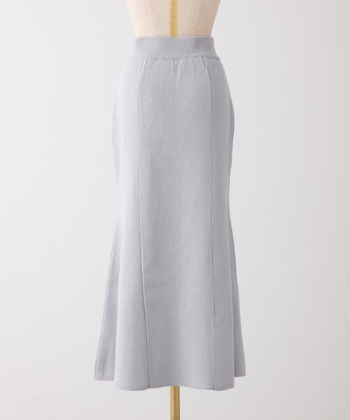 スカート Twinkle Twinkle collection】スリット入りロングニットスカート（スカート