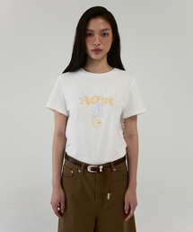 AOPT（アオプト）の「BUBBLY FIZZ UP T-SHIRT - YELLOW（Tシャツ/カットソー）」