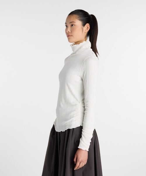 NEW BALANCE(ニューバランス)の「NB GREY カラーブロック長袖トップ(Tシャツ/カットソー・レディース・ブラック/オフホワイト・SMALL/MEDIUM/LARGE/X-LARGE)」の3枚目の写真