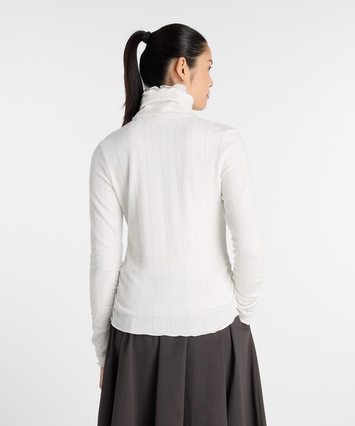 NEW BALANCE(ニューバランス)の「NB GREY カラーブロック長袖トップ(Tシャツ/カットソー・レディース・ブラック/オフホワイト・SMALL/MEDIUM/LARGE/X-LARGE)」の4枚目の写真