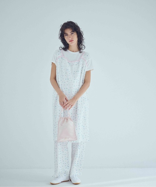 SEA(シー)の「フローラル イージーパンツ(その他パンツ・レディース・ピンク/ホワイト/チャコールグレー・ONE SIZE)」の4枚目の写真