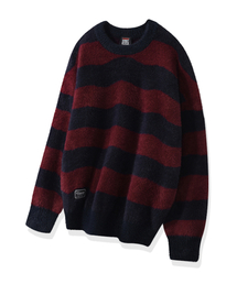 VISION STREET WEAR | VSW Hairy Wave Stripe Knit Burgundy(ニット/セーター)