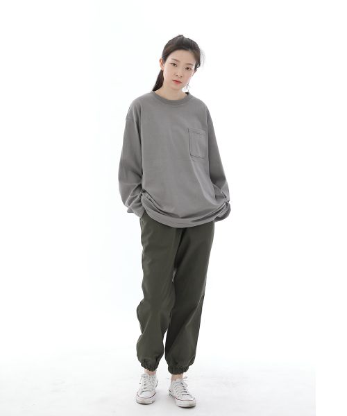 SAINTCREW(セントクルー)の「バックバタックポイントコーティングストラップジョガーパンツ BB-303J カーキ(スウェットパンツ・メンズ・その他・LARGE/MEDIUM/X-LARGE)」の5枚目の写真