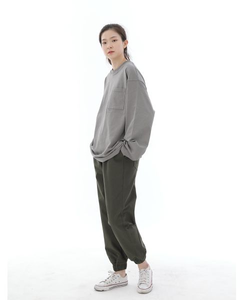 SAINTCREW(セントクルー)の「バックバタックポイントコーティングストラップジョガーパンツ BB-303J カーキ(スウェットパンツ・メンズ・その他・LARGE/MEDIUM/X-LARGE)」の4枚目の写真
