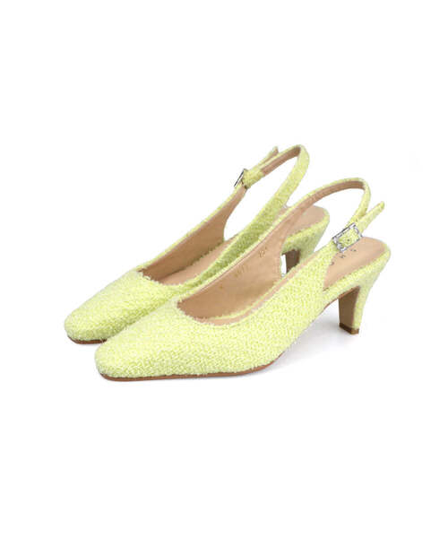 SHOEHI（シューハイ）の「ヘレン グリッターツイードヒール_H6012 (5カラー)（サンダル・レディース・スカイブルー/ブラック/Beige/LIME・22.5cm/23cm/23.5cm/24cm/24.5cm/25cm）」の3枚目の写真