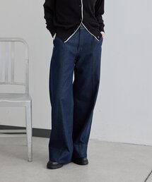 ear PAPILLONNER（イアパピヨネ）の「センターラインデニムパンツ【SUM1 STYLE】（デニムパンツ）」