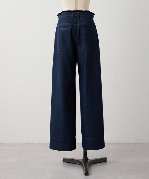 ear PAPILLONNER（イアパピヨネ）の「センターラインデニムパンツ【SUM1 STYLE】（デニムパンツ・レディース・インディゴブルー・FREE）」の15枚目の写真
