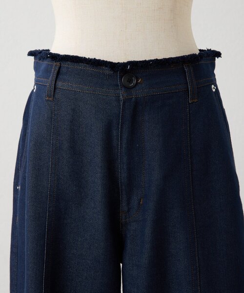 ear PAPILLONNER（イアパピヨネ）の「センターラインデニムパンツ【SUM1 STYLE】（デニムパンツ・レディース・インディゴブルー・FREE）」の16枚目の写真