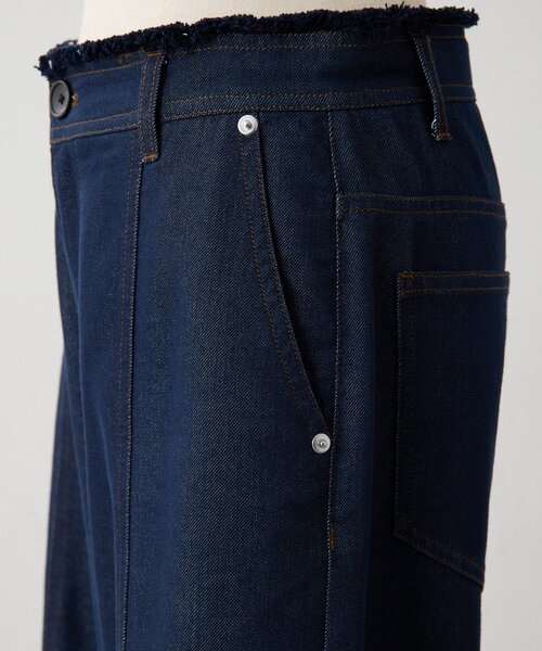 ear PAPILLONNER（イアパピヨネ）の「センターラインデニムパンツ【SUM1 STYLE】（デニムパンツ・レディース・インディゴブルー・FREE）」の9枚目の写真