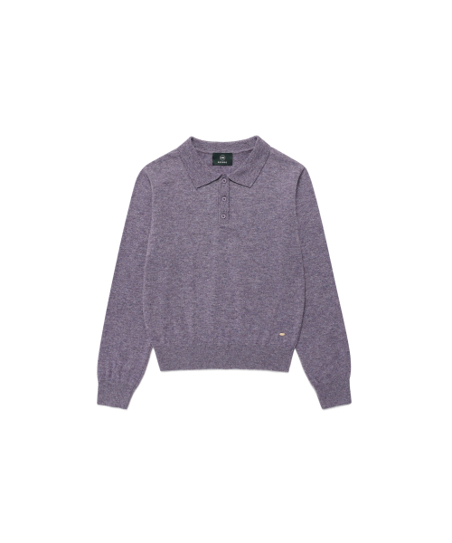 REORG(リオルグ)の「EOT SOFT BUTTON COLLAR KNIT PURPLE BERRY(ニット/セーター・レディース・その他・FREE)」の5枚目の写真