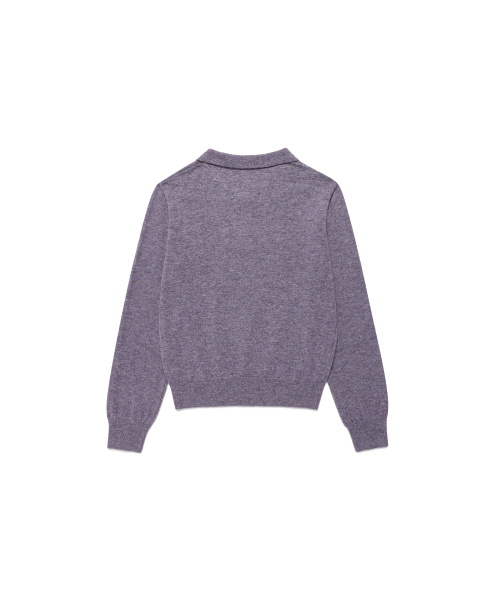 REORG(リオルグ)の「EOT SOFT BUTTON COLLAR KNIT PURPLE BERRY(ニット/セーター・レディース・その他・FREE)」の6枚目の写真