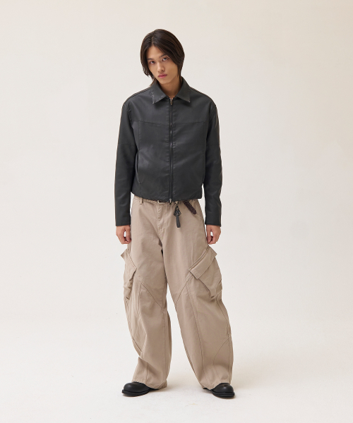 AKECII(アケシ)の「カービングウォッシュドコットンカーゴパンツ_ベージュ(その他パンツ・メンズ・その他・SMALL/MEDIUM/LARGE)」の10枚目の写真