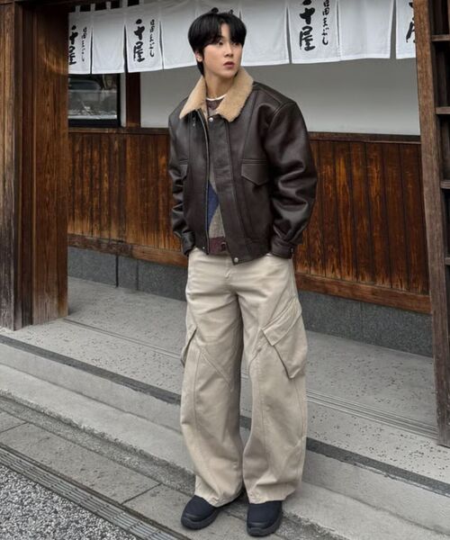 AKECII(アケシ)の「カービングウォッシュドコットンカーゴパンツ_ベージュ(その他パンツ・メンズ・その他・SMALL/MEDIUM/LARGE)」の11枚目の写真