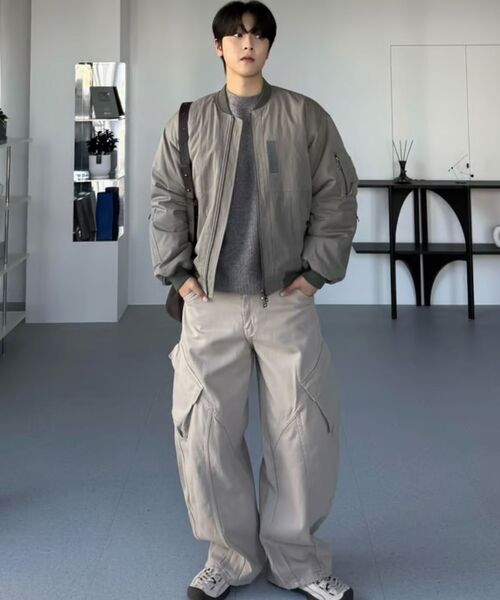 AKECII(アケシ)の「カービングウォッシュドコットンカーゴパンツ_ベージュ(その他パンツ・メンズ・その他・SMALL/MEDIUM/LARGE)」の5枚目の写真