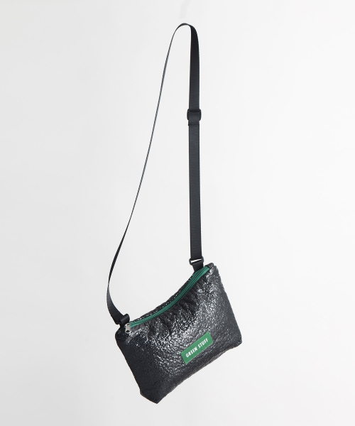 GREEN STUFF（グリーンスタッフ）の「handy bag Z1 - glitter black（メッセンジャーバッグ・レディース・その他・FREE）」の8枚目の写真