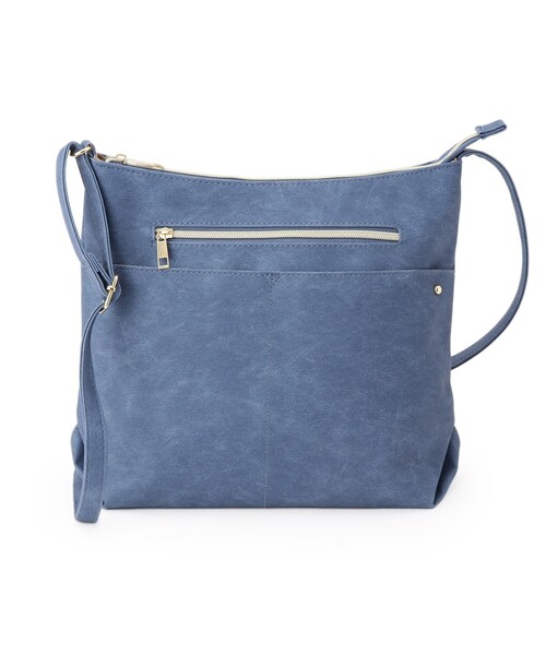 SHOO・LA・RUE（シューラルー）の「【選べる6色】フロントWポケットショルダーバッグ（ショルダーバッグ・レディース・イエロー/ベージュ/ピンク系/グレー/ブルー/ブラック・00）」の9枚目の写真