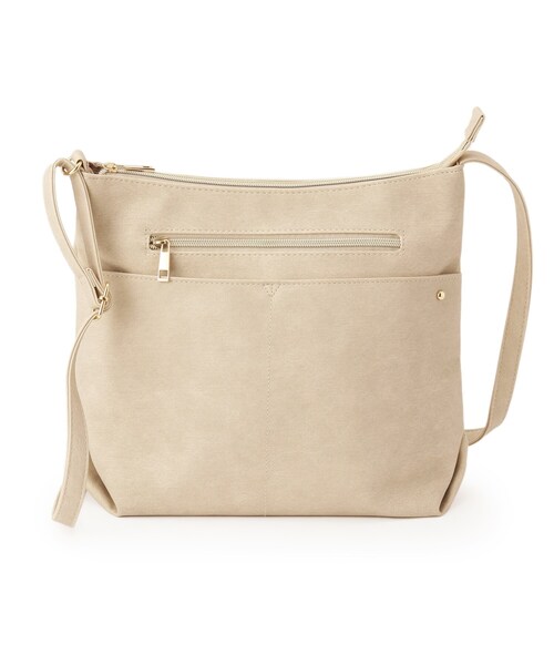 SHOO・LA・RUE（シューラルー）の「【選べる6色】フロントWポケットショルダーバッグ（ショルダーバッグ・レディース・イエロー/ベージュ/ピンク系/グレー/ブルー/ブラック・00）」の10枚目の写真