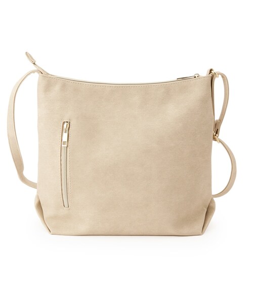 SHOO・LA・RUE（シューラルー）の「【選べる6色】フロントWポケットショルダーバッグ（ショルダーバッグ・レディース・イエロー/ベージュ/ピンク系/グレー/ブルー/ブラック・00）」の11枚目の写真