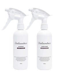 entre square（アントレスクエアー）の「Biolaundress(ビオランドレス)/デタージェント（洗濯洗剤）＆コンディショナー（柔軟剤） 500ml スプレイヤーセット（ランドリーグッズ）」