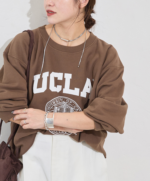 JOURNAL STANDARD（ジャーナルスタンダード）の「JS カレッジ クロップドスウェット（スウェット・レディース・ブラウン/グレー/ブラック系その他・FREE）」の21枚目の写真