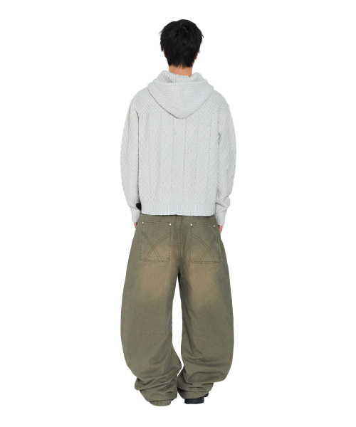 AAKAM（アーカム）の「Cable Knitted Zip-Up Hoodie (Gray)（ニット/セーター・レディース・その他・1/2）」の12枚目の写真