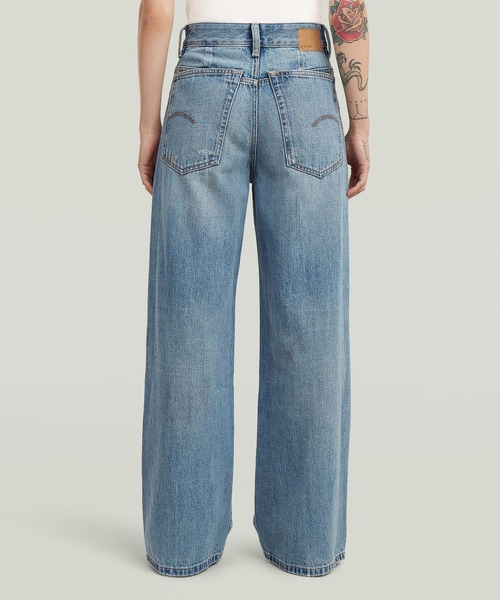 G-STAR（ジースター）の「Skater High Loose Jeans/ハイウエストワイドルーズジーンズ/L28（デニムパンツ・レディース・ライトブルー・25inch/26inch/27inch）」の2枚目の写真