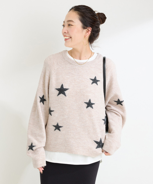 セール】《追加》スタージャガードラグランプルオーバー（ニット