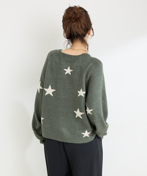 セール】《追加》スタージャガードラグランプルオーバー（ニット