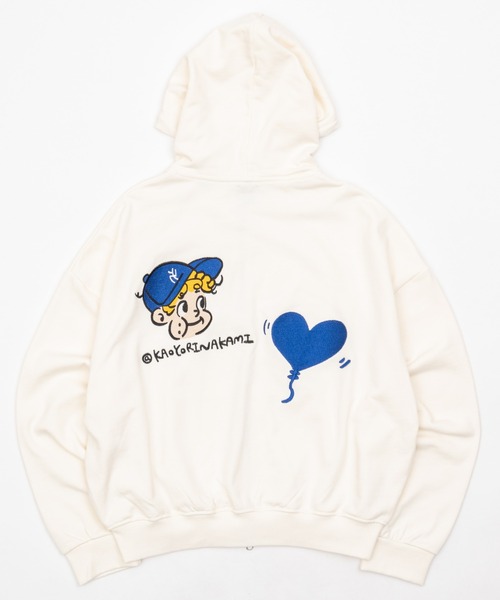 face ballon ziphoodie / フェイスバルーンジップパーカー（パーカー