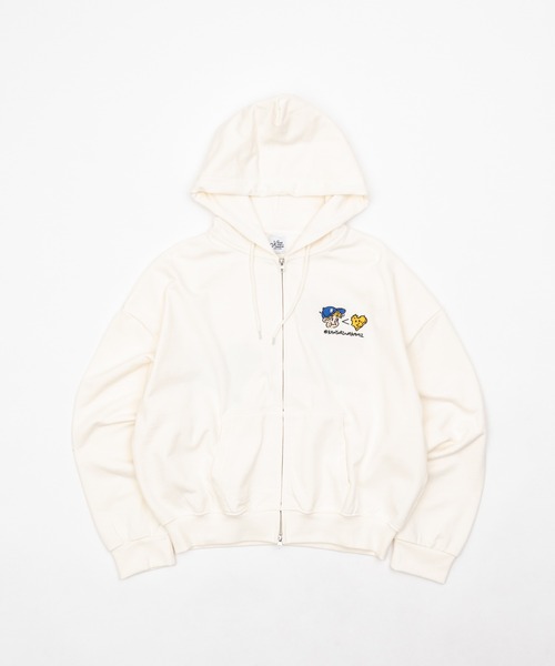 kaoyorinakami(カオヨリナカミ)の「face ballon ziphoodie / フェイスバルーンジップパーカー(パーカー・メンズ・ネイビー/ホワイト/チャコールグレー・X-LARGE/LARGE/MEDIUM/SMALL)」の18枚目の写真