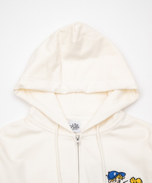 kaoyorinakami(カオヨリナカミ)の「face ballon ziphoodie / フェイスバルーンジップパーカー(パーカー・メンズ・ネイビー/ホワイト/チャコールグレー・X-LARGE/LARGE/MEDIUM/SMALL)」の12枚目の写真