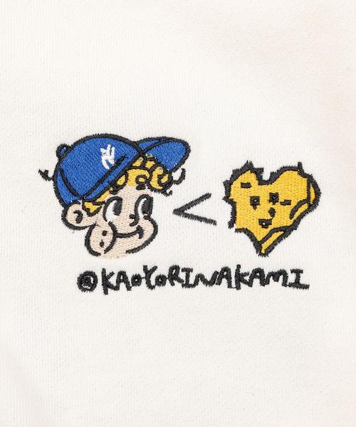 kaoyorinakami(カオヨリナカミ)の「face ballon ziphoodie / フェイスバルーンジップパーカー(パーカー・メンズ・ネイビー/ホワイト/チャコールグレー・X-LARGE/LARGE/MEDIUM/SMALL)」の19枚目の写真