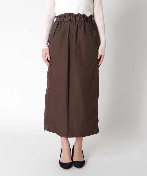 Jines（ジネス）の「サイドファスナープリーツスカート（スカート・レディース・ブラック/カーキ・38）」の13枚目の写真