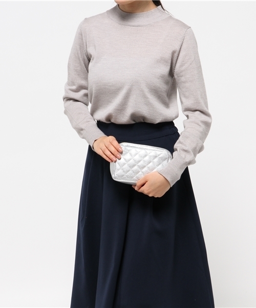 LOUNGEDRESS(ラウンジドレス)の「2WAYレザーポッシェバッグ(ショルダーバッグ・レディース・シルバー/ゴールド/ブラック・フリ-)」の5枚目の写真