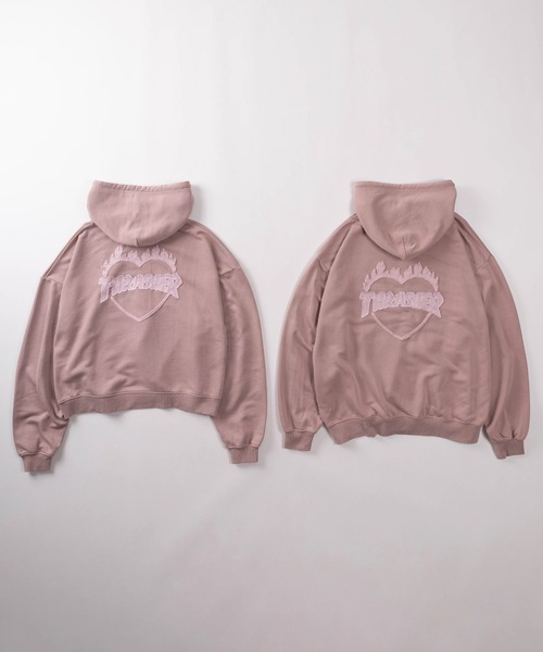 セール】【70】【THRASHER/スラッシャー】ハートロゴ ピグメント加工