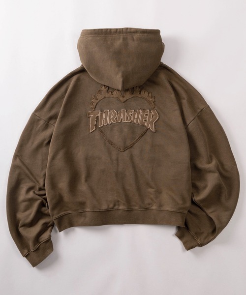 セール】【70】【THRASHER/スラッシャー】ハートロゴ ピグメント加工