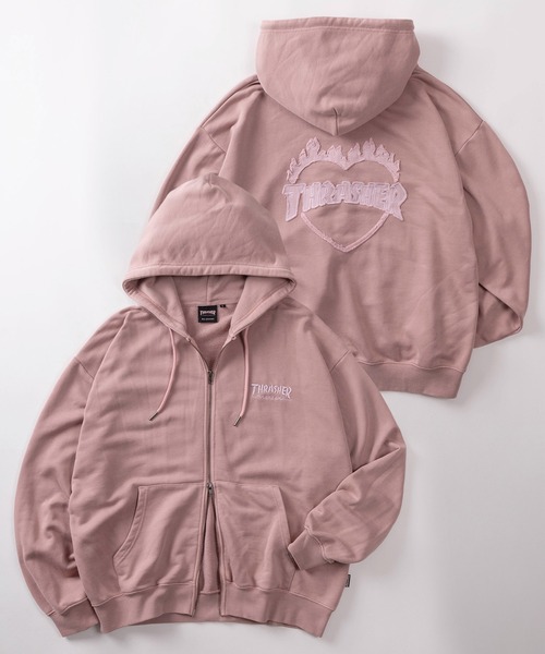 セール】【70】【THRASHER/スラッシャー】ハートロゴ ピグメント加工