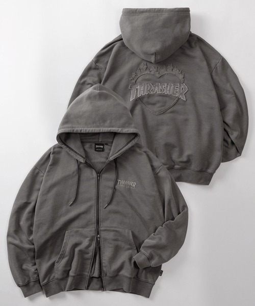セール】【70】【THRASHER/スラッシャー】ハートロゴ ピグメント加工