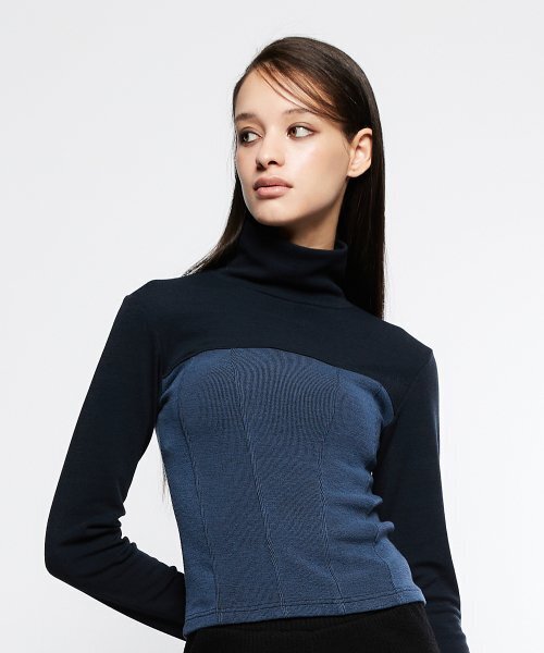 LARTIGENT（ラーティゼン）の「L7 CORSET T-SHIRT(NAVY)（Tシャツ/カットソー・レディース・その他・FREE）」の2枚目の写真