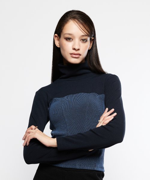 LARTIGENT（ラーティゼン）の「L7 CORSET T-SHIRT(NAVY)（Tシャツ/カットソー・レディース・その他・FREE）」の4枚目の写真