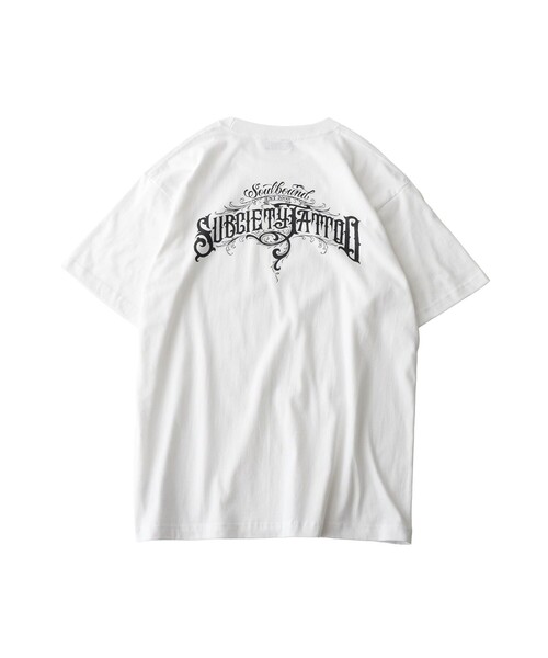 Subciety(サブサエティ)の「Soul bound tee(Tシャツ/カットソー・メンズ・ホワイト/ブラック×ゴールド/ブラック×ホワイト・SMALL/MEDIUM/LARGE/X-LARGE/XX-LARGE)」の18枚目の写真