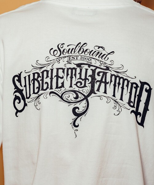 Subciety(サブサエティ)の「Soul bound tee(Tシャツ/カットソー・メンズ・ホワイト/ブラック×ゴールド/ブラック×ホワイト・SMALL/MEDIUM/LARGE/X-LARGE/XX-LARGE)」の21枚目の写真