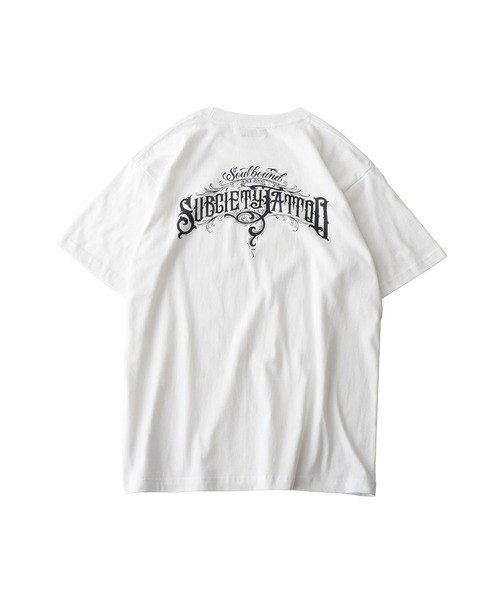 Subciety(サブサエティ)の「Soul bound tee(Tシャツ/カットソー・メンズ・ホワイト/ブラック×ゴールド/ブラック×ホワイト・SMALL/MEDIUM/LARGE/X-LARGE/XX-LARGE)」の4枚目の写真